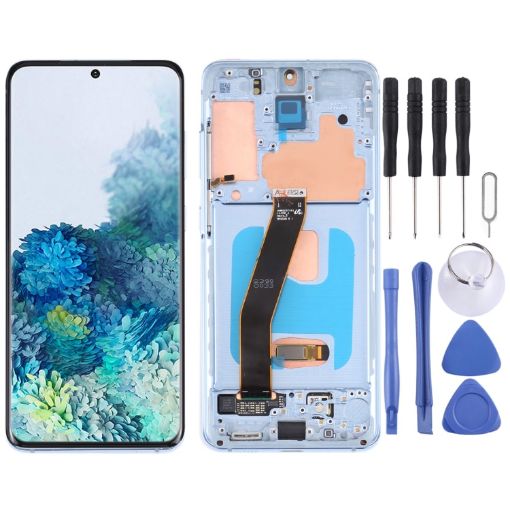 Samsung Galaxy S20 4G SM-G980 LCD Screen Assembly (Blue) - 1