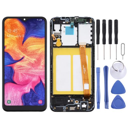 Samsung Galaxy A10e TFT LCD Screen Digitizer with Frame - Black - 1