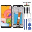 Samsung Galaxy A01 OEM LCD Screen Digitizer Assembly with Frame - Black - 1
