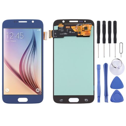 Samsung Galaxy S6 OLED LCD Screen with Digitizer Full Assembly (Blue) - 1