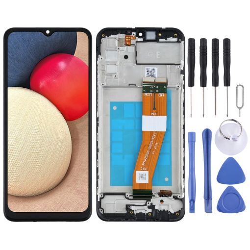 LCD Screen for Samsung Galaxy A02s SM-A025F - Full Assembly with Frame - 1