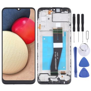 LCD Screen for Samsung Galaxy A02s SM-A025F - Full Assembly With Frame - 1