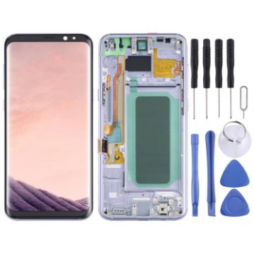 Samsung Galaxy S8+ SM-G955 OLED LCD Screen Digitizer Assembly (Purple) - 1