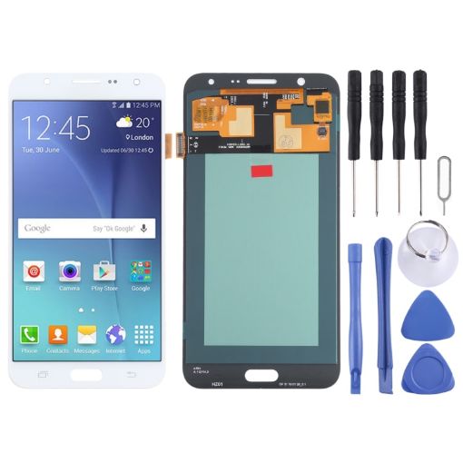 Samsung Galaxy J7 SM-J700 OLED LCD Screen with Digitizer - White - 1