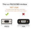 JUNSUNMAY 6ft RS232 DB9 Female to USB 2.0 Cable for PLC - 3