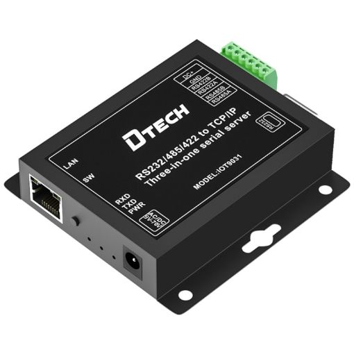 DTECH IOT9031 RS232/485/422 To TCP Serial Server - CN Plug - 1