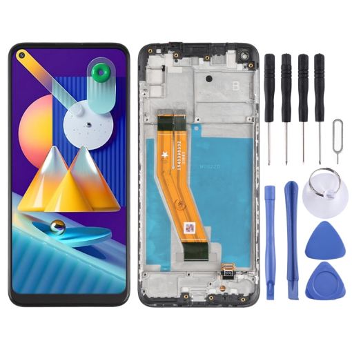 OEM LCD Screen for Samsung Galaxy M11 Digitizer Full Assembly with Frame - 1