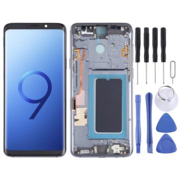 Samsung Galaxy S9+ SM-G965 OLED LCD Screen Digitizer Assembly with Frame - Grey - 1