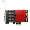 PCIE to DB9 RS232 Serial Port Expansion Card Converter - 4