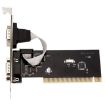RS232 Serial Port TX382B 2 Port Pci to 9 Pin Com Riser Card Adapter - 2