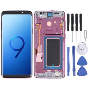 Samsung Galaxy S9+ Super AMOLED LCD Screen with Frame (Purple) - 1