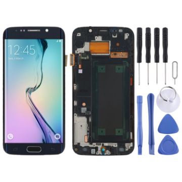 Samsung Galaxy S6 Edge SM-G925F LCD Screen Assembly (Black) - 1