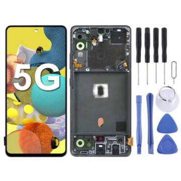 Samsung Galaxy A51 5G SM-A516 LCD Screen Assembly with Frame - 1