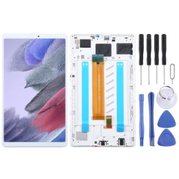 Samsung Galaxy Tab A7 Lite SM-T225 LTE LCD Screen Digitizer Assembly White - 1