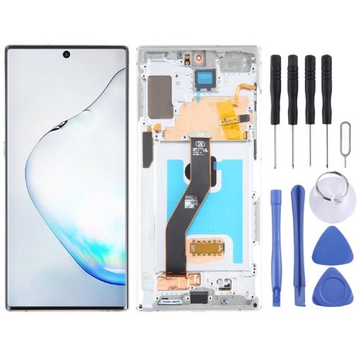 Samsung Galaxy Note10+ SM-N975 OLED LCD Screen Digitizer Assembly Silver - 1