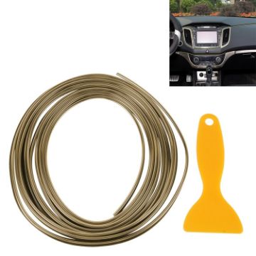 5m Flexible Trim Gold - Car Interior/Exterior Moulding Line Strip - 1