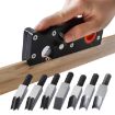 Woodworking Hand Planer, Red Color, Adjustable Depth, 6 Blades - 9