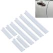 Rubber Car Side Door Edge Protection Guards - 8 PCS (Transparent) - 1