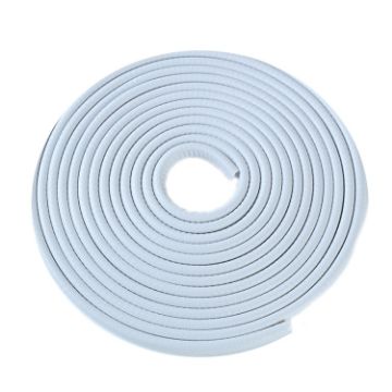 5m U-shaped Non-stick Car Rubber Seal Bumper - White - 1