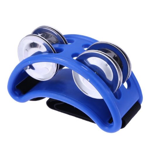 Aluminum Percussion Cajon Foot Bell, Blue - 10 x 8 x 4cm - 1