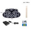 Children Hand Roll Electronic Drum DTX Game Portable Drum White - 2