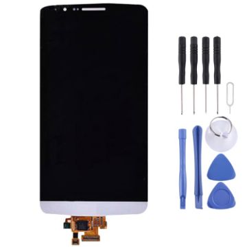 LCD Screen and Digitizer Assembly for LG G3 (White) - 1