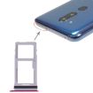 LG G7 ThinQ G710 SIM Card Tray + Micro SD Card Tray (Purplish Red) - 1