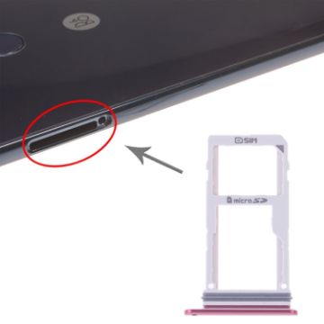LG V30 VS996 LS998U H933 Red SIM Card Tray + Micro SD Card Tray - 1