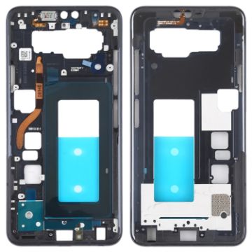 LG V40 ThinQ Front Housing LCD Frame Bezel Plate - Black - 1