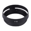 49mm Metal Vented Lens Hood for Fujifilm X100 - Black - 4