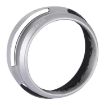 49mm Metal Vented Lens Hood for Fujifilm X100 Silver - 2