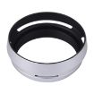 49mm Metal Vented Lens Hood for Fujifilm X100 Silver - 4