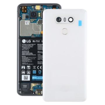White Battery Back Cover with Camera Lens & Fingerprint Sensor for LG G6 - 1