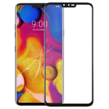 LG V40 ThinQ Front Screen Outer Glass Lens - Black - 1