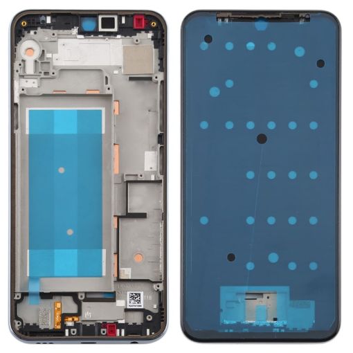 Front Housing LCD Frame Bezel Plate for LG K50/K12 MAX (Silver) - 1