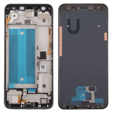 LG K40/K12+ Front Housing LCD Frame Bezel Plate - Silver - 1