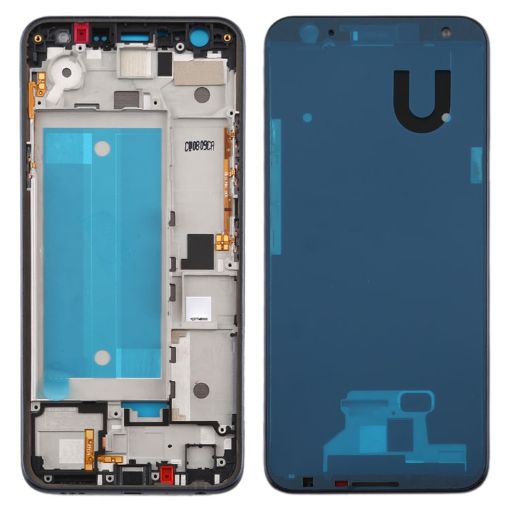 LG K40/K12+ Front Housing LCD Frame Bezel Plate - Black - 1