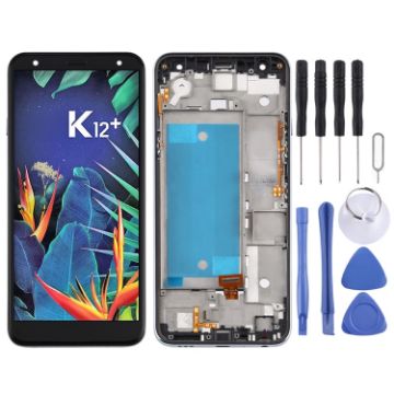 LG K40 LMX420/X4 2019/K12 Plus TFT LCD Screen with Digitizer - Black - 1
