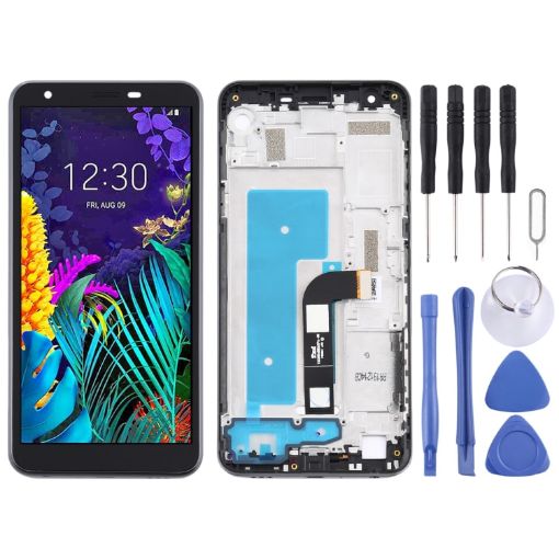 LG K30 (2019) LCD Screen Digitizer Full Assembly With Frame - Black - 1