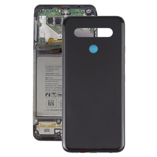 Black Back Battery Cover for LG K41s LM-K410 - Genuine Replacement - 1