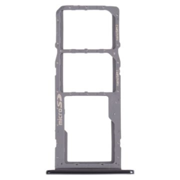 SIM Card Tray + Micro SD Card Tray for LG K42/K52 (Brazil) Black - 1