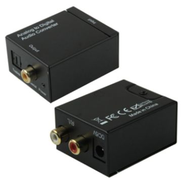Analog RCA to Digital Optical Coaxial Toslink Audio Converter - 1
