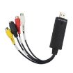 Portable USB 2.0 Video + Audio RCA Female to Female Connector - 1