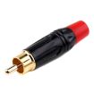 Pure Copper Soldered RCA Male Audio/Video Plug with AV Lotus Connector - 2