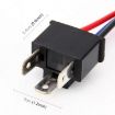 H4 Bulb Holder Base Male Socket with Wire - 1 Pair - 3