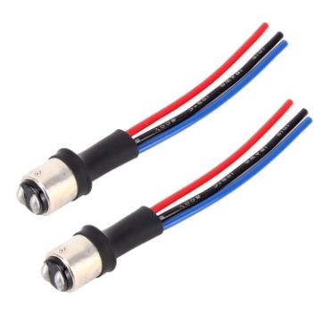 1157/BAY15D Bulb Holder Base Male Socket with Wire - 1 Pair - 1
