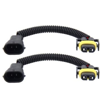 2 PCS H11 Car HID Xenon Headlight Male to Female Conversion Cable - 1