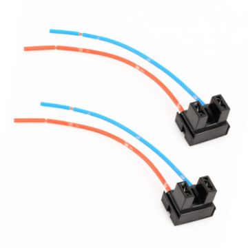 2 PCS Car H7 Elbow Bulb Holder Base Female Socket with Wire - 1