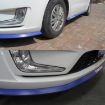 Universal 2.5m Car Front Bumper Lip Splitter Spoiler Skirt (Blue) - 8