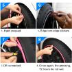 Blue Car Wheel Hub TRIM Mouldings - Scratchproof & Flexible - 7